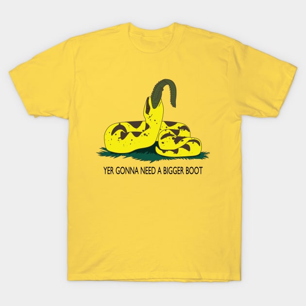 Don't tread on Titanoboa T-Shirt by SaltyCoty